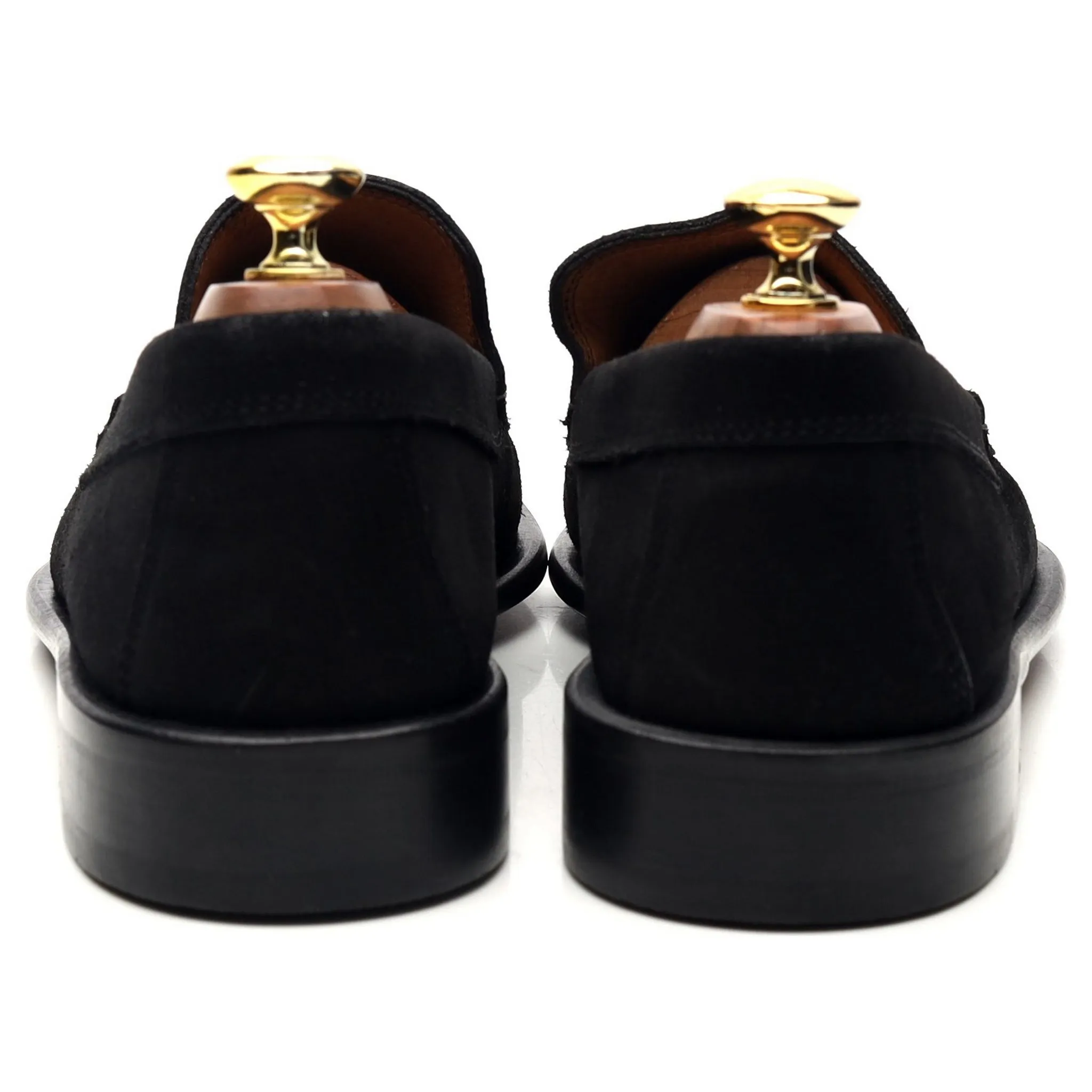 'Como' Black Suede Loafers UK 8 EU 42