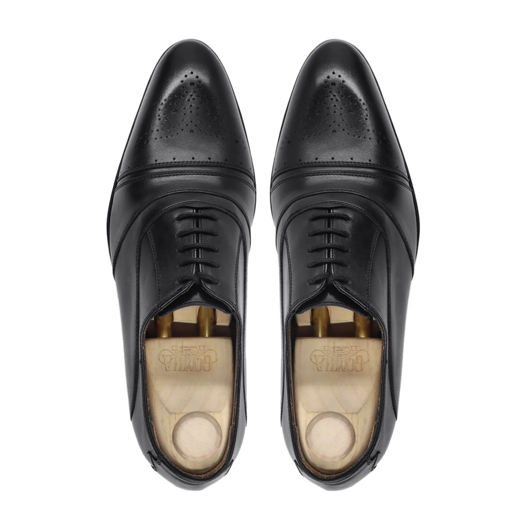 Danika - Men's Black Calf Leather Oxford Shoe
