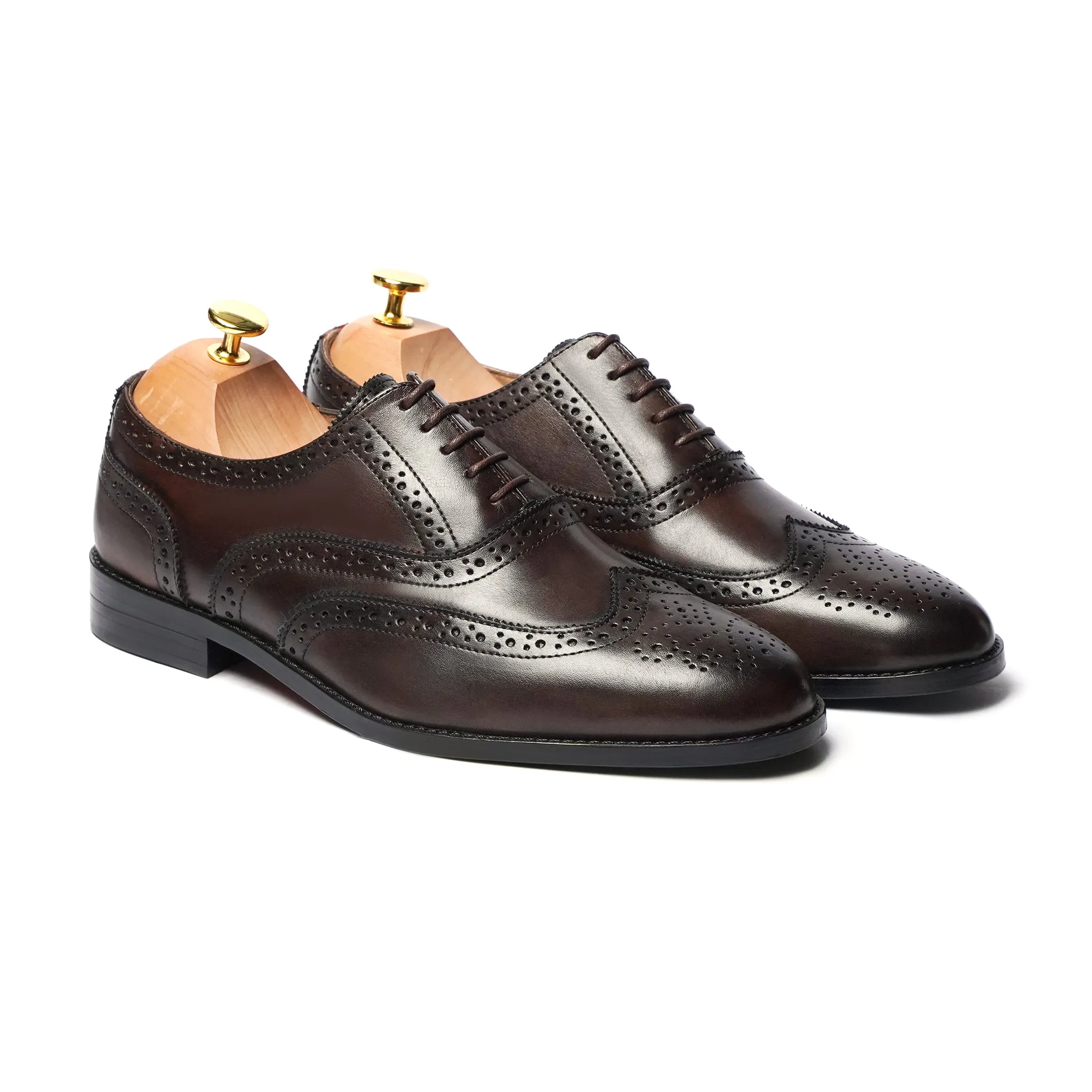 Dorado - Men's Dark Brown Calf Leather Oxford Shoe