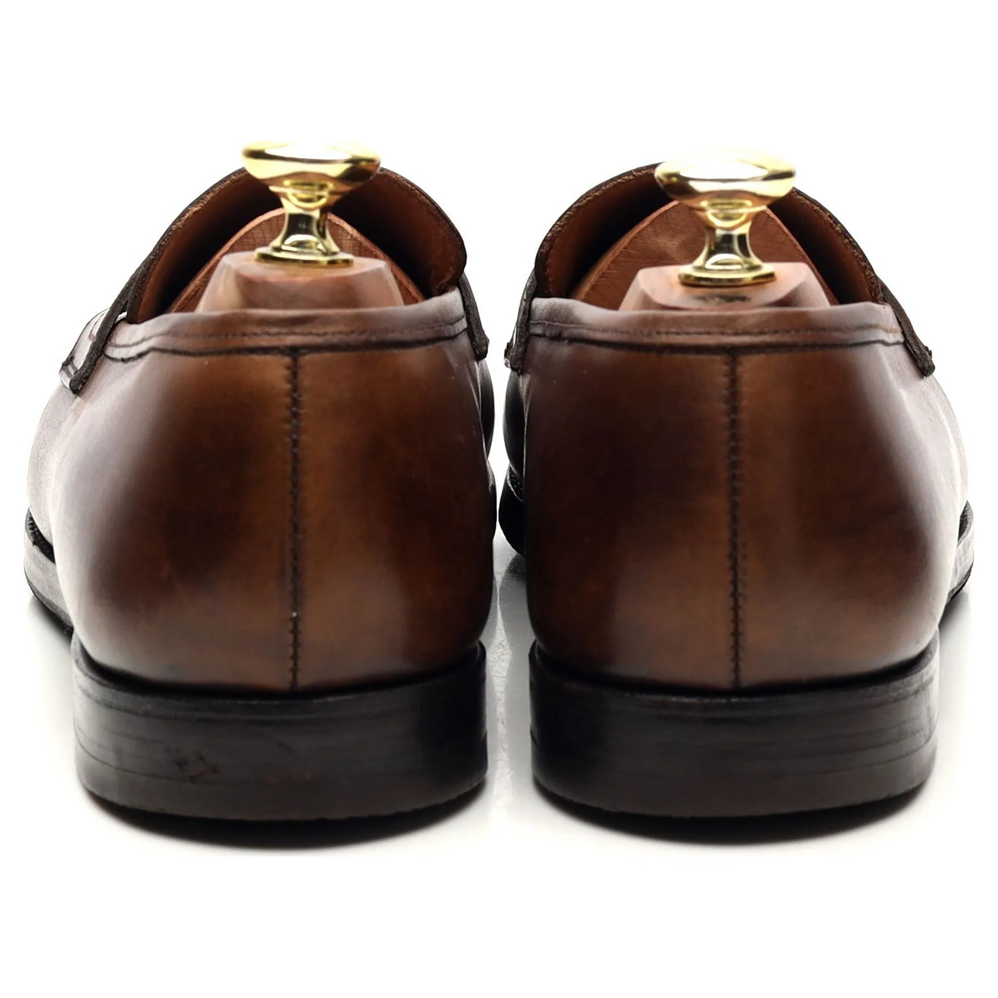 'Grantham 2' Brown Leather Loafers UK 7 E