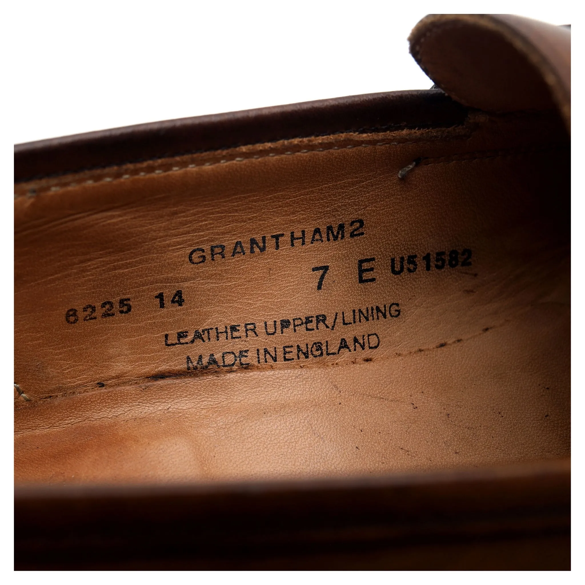 'Grantham 2' Brown Leather Loafers UK 7 E