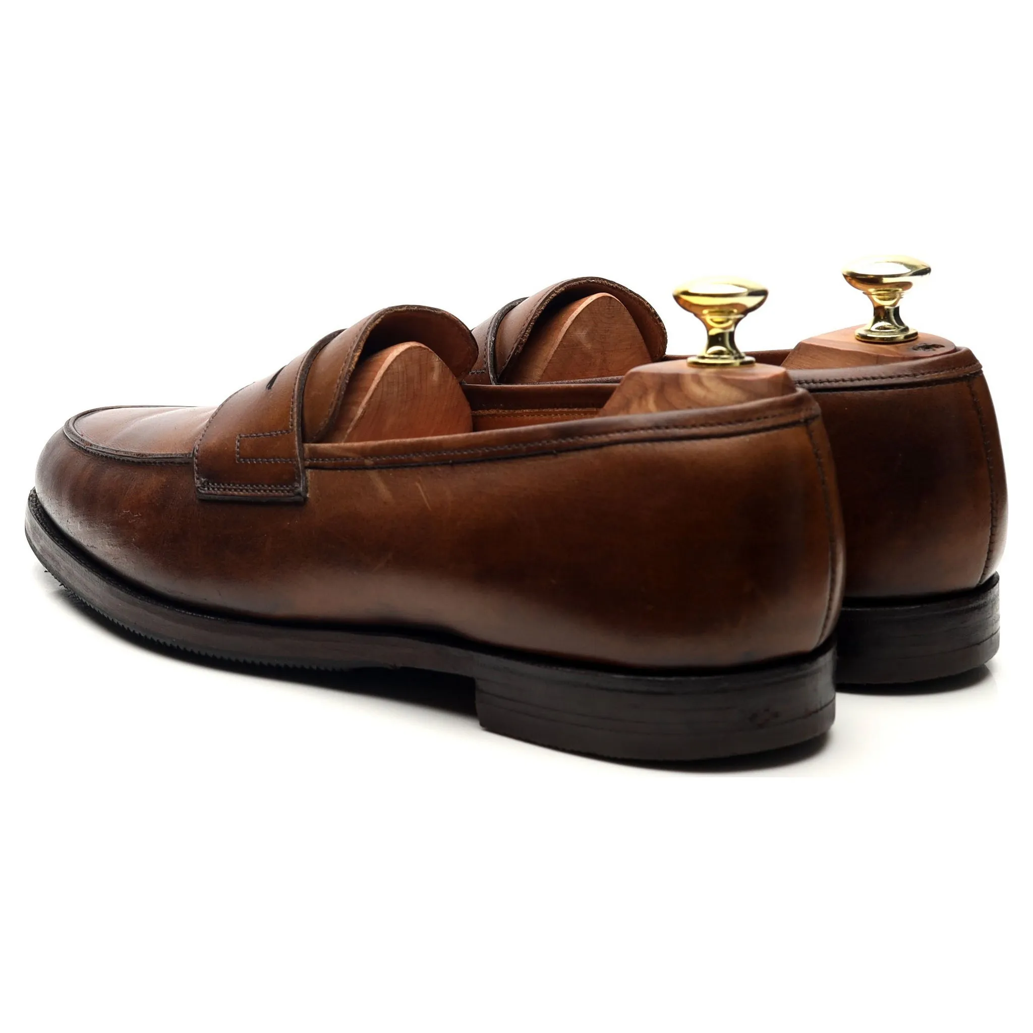 'Grantham 2' Brown Leather Loafers UK 7 E