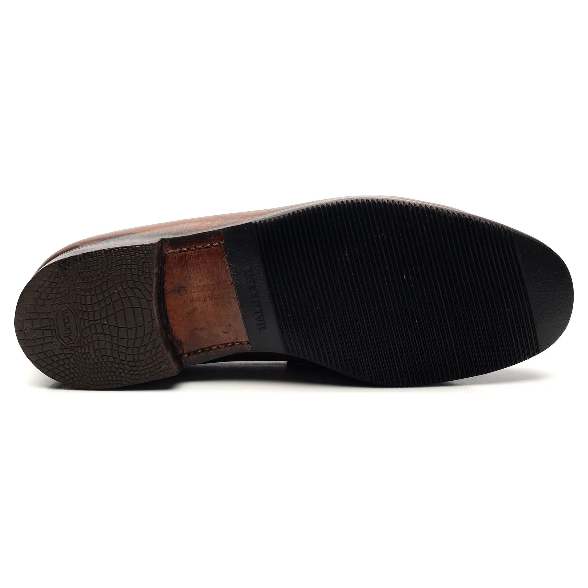'Grantham 2' Brown Leather Loafers UK 7 E