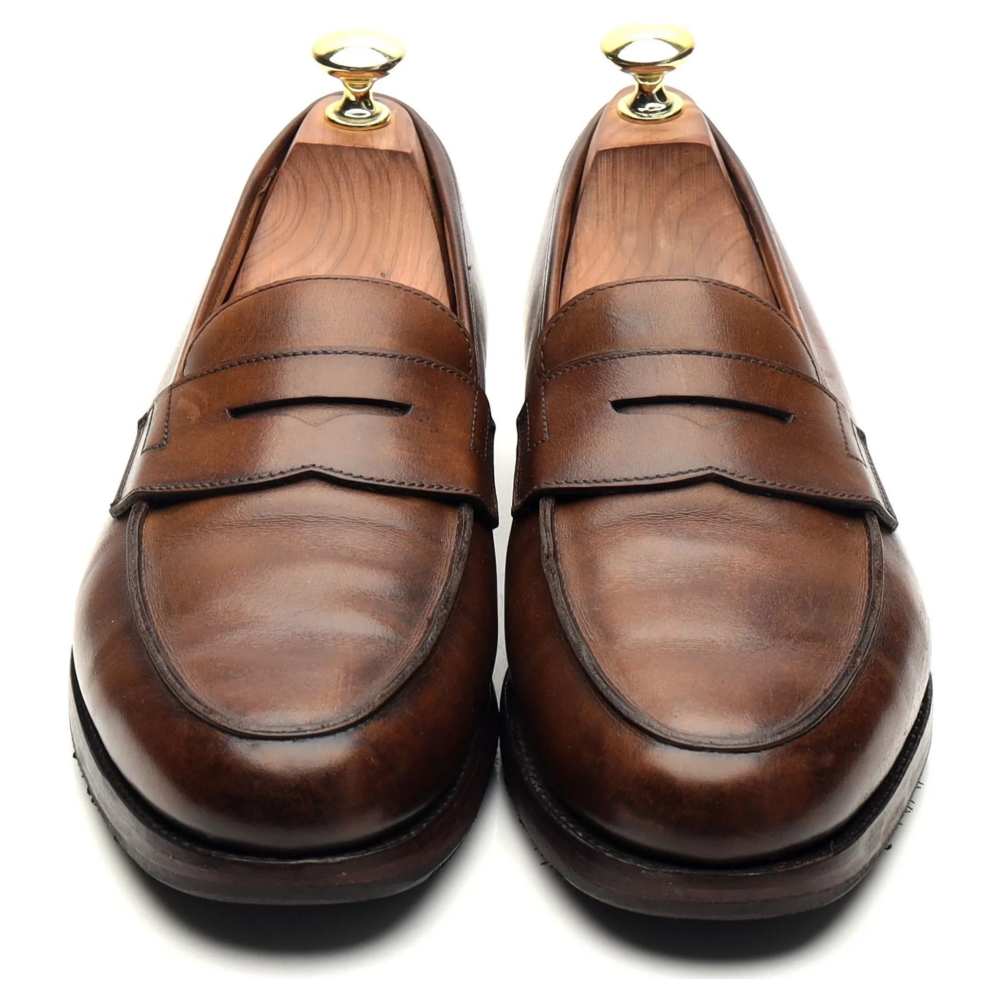 'Grantham 2' Brown Leather Loafers UK 7 E