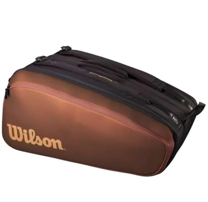 WILSON SUPER TOUR PRO STAFF V14 15PK BAG BLACK & GOLD
